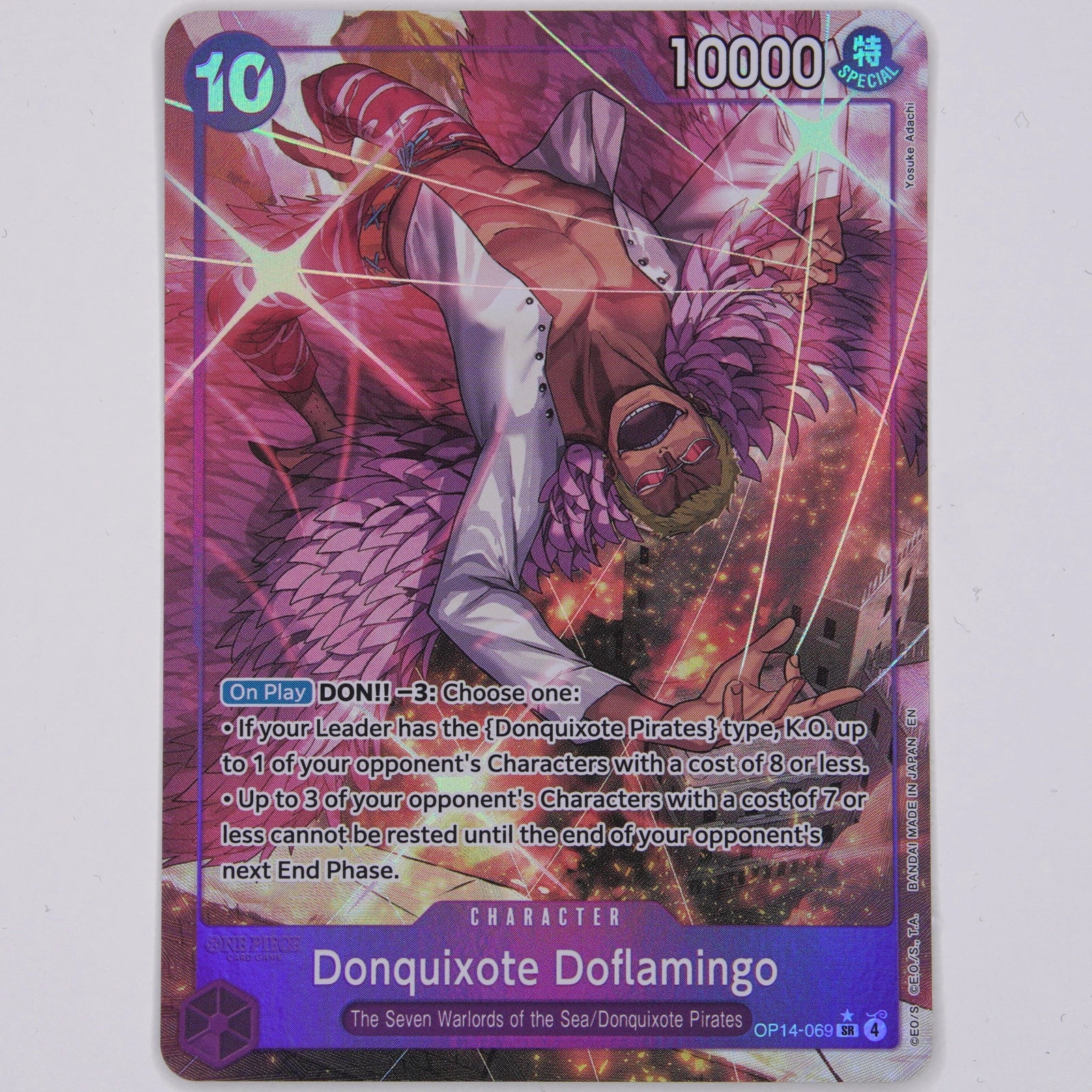 Donquixote Doflamingo OP14-069 OP14 SR One Piece Card Game Englisch Near Mint Vorderseite