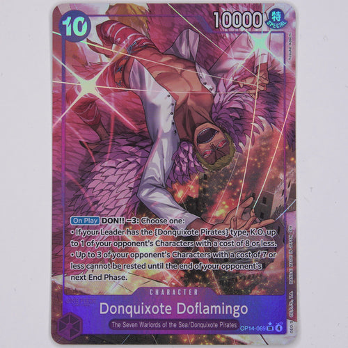 Donquixote Doflamingo OP14-069 OP14 SR One Piece Card Game Englisch Near Mint Vorderseite