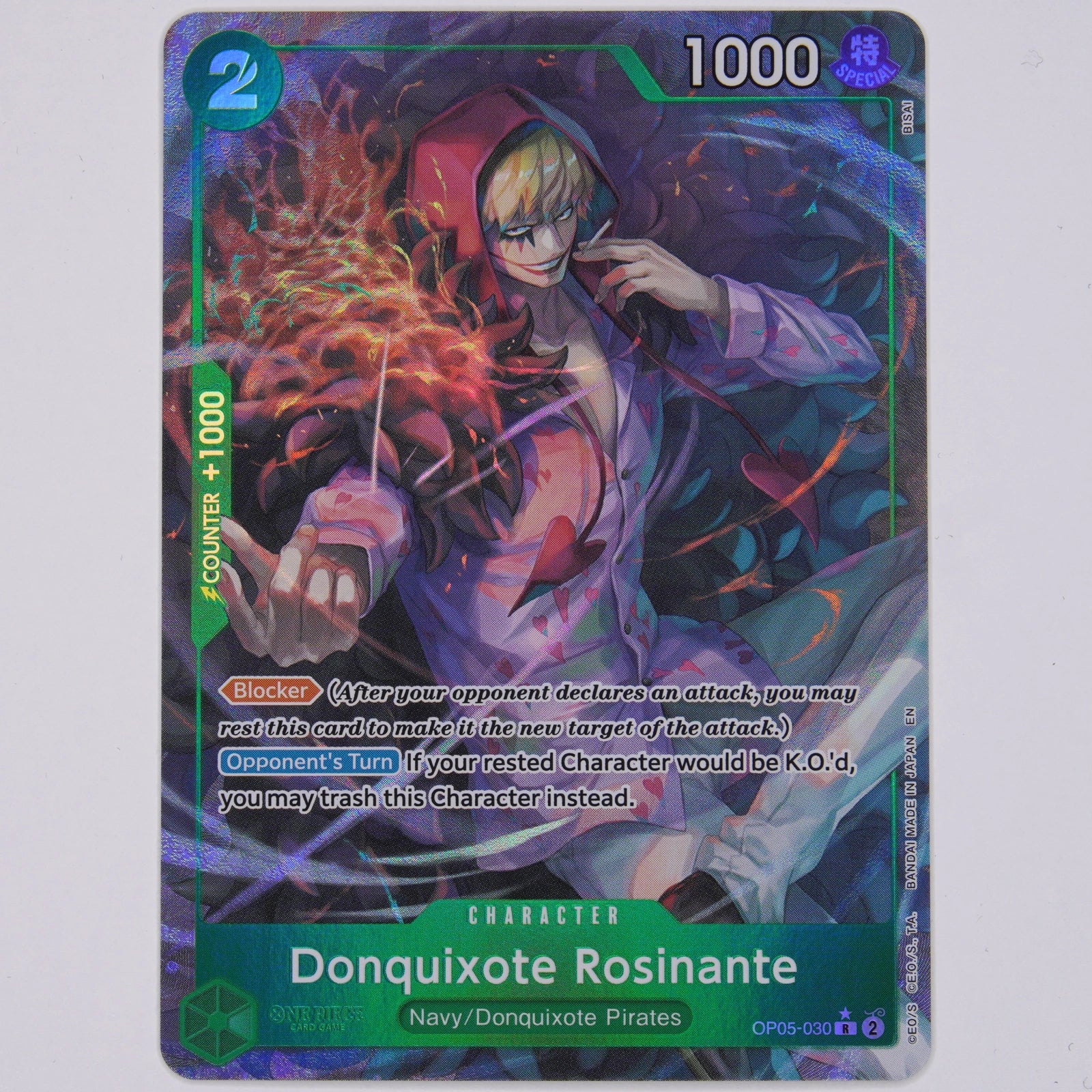 Donquixote Rosinante OP05-030 OP05 R One Piece Card Game Englisch Near Mint Vorderseite