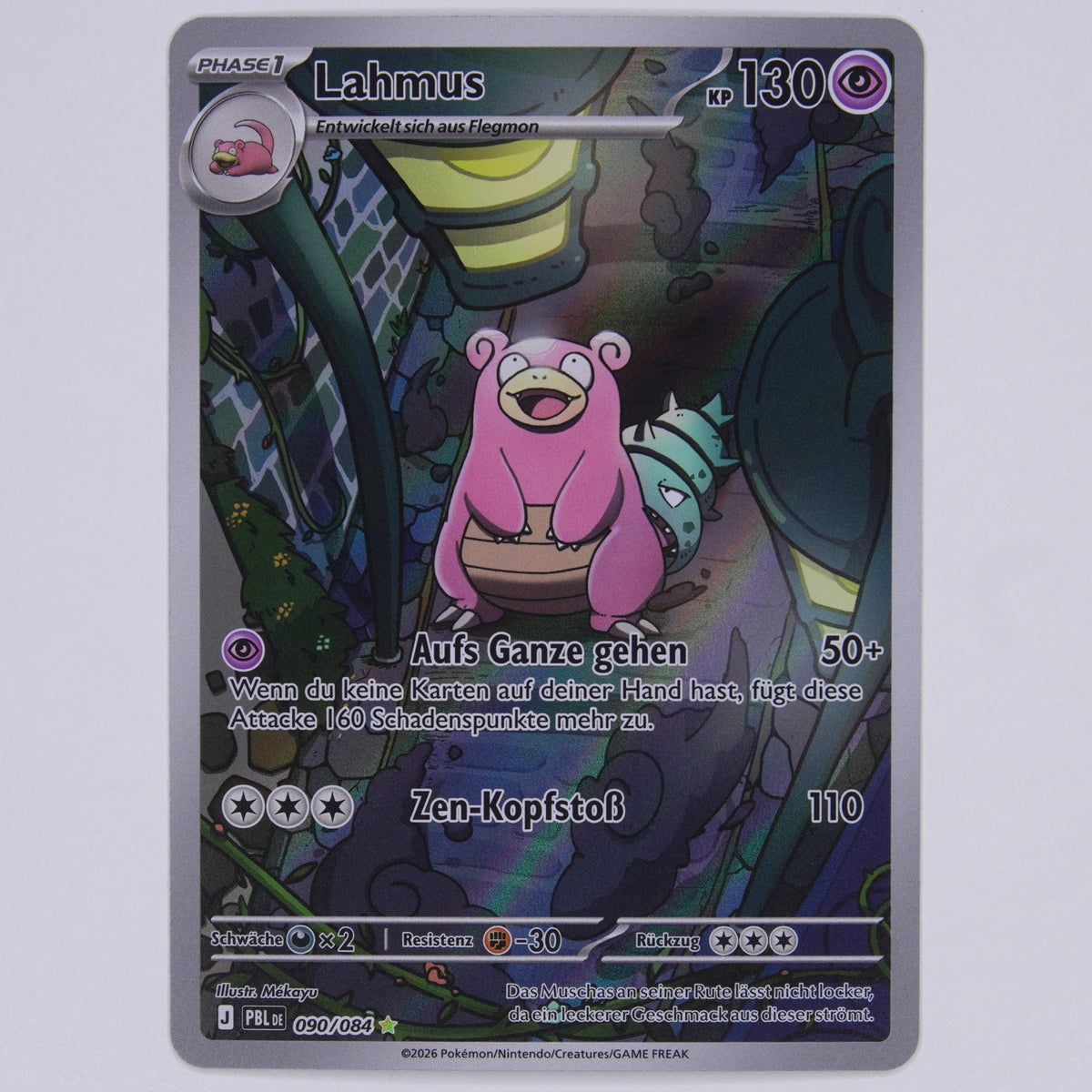 Lahmus 090/084 Illustration Rare Vorderseite – Pokémon Einzelkarte Deutsch