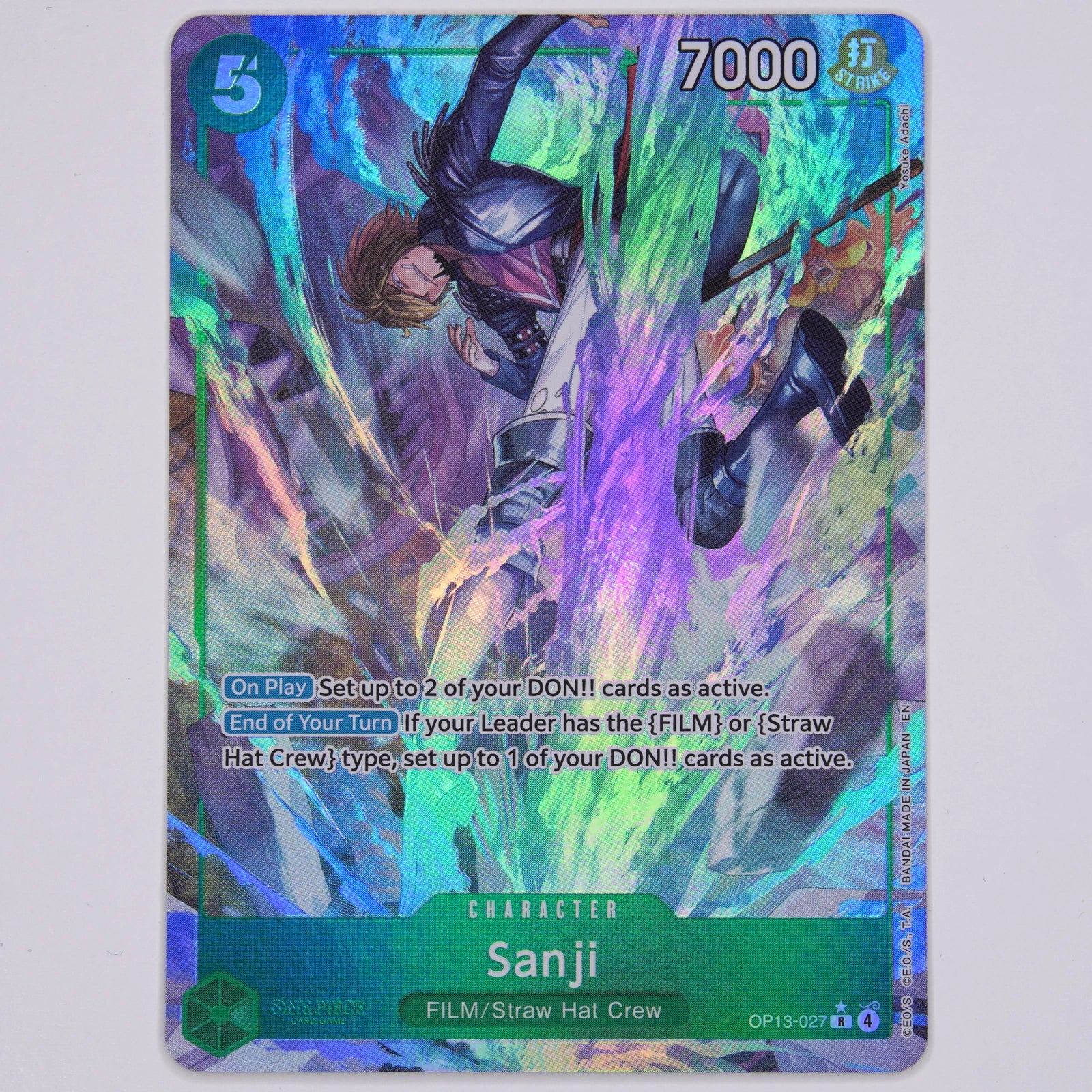 Sanji OP13-027 OP13 R One Piece Card Game Englisch Near Mint Vorderseite