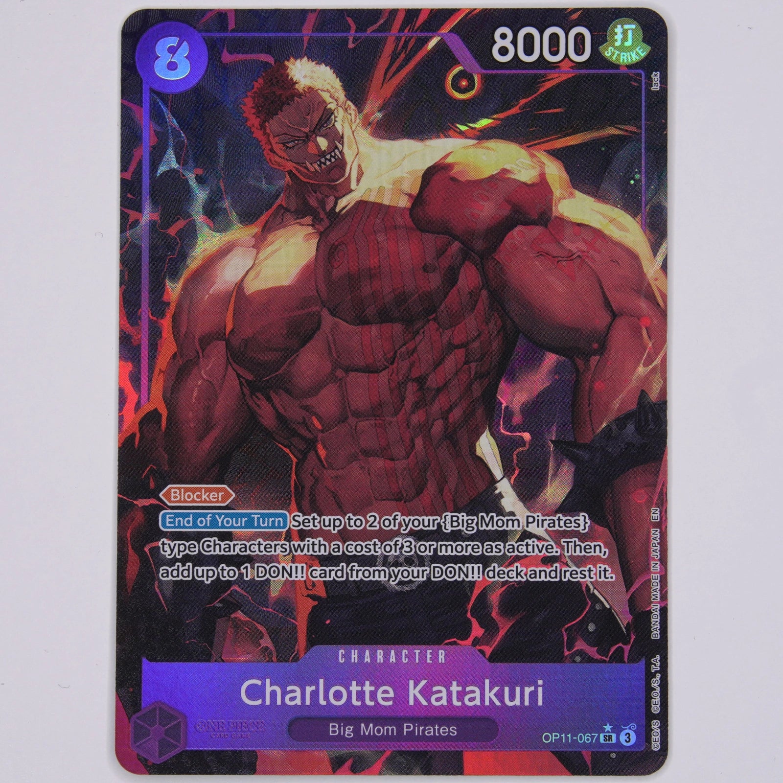Charlotte Katakuri OP11-067 OP11 SR One Piece Card Game Englisch Near Mint Vorderseite