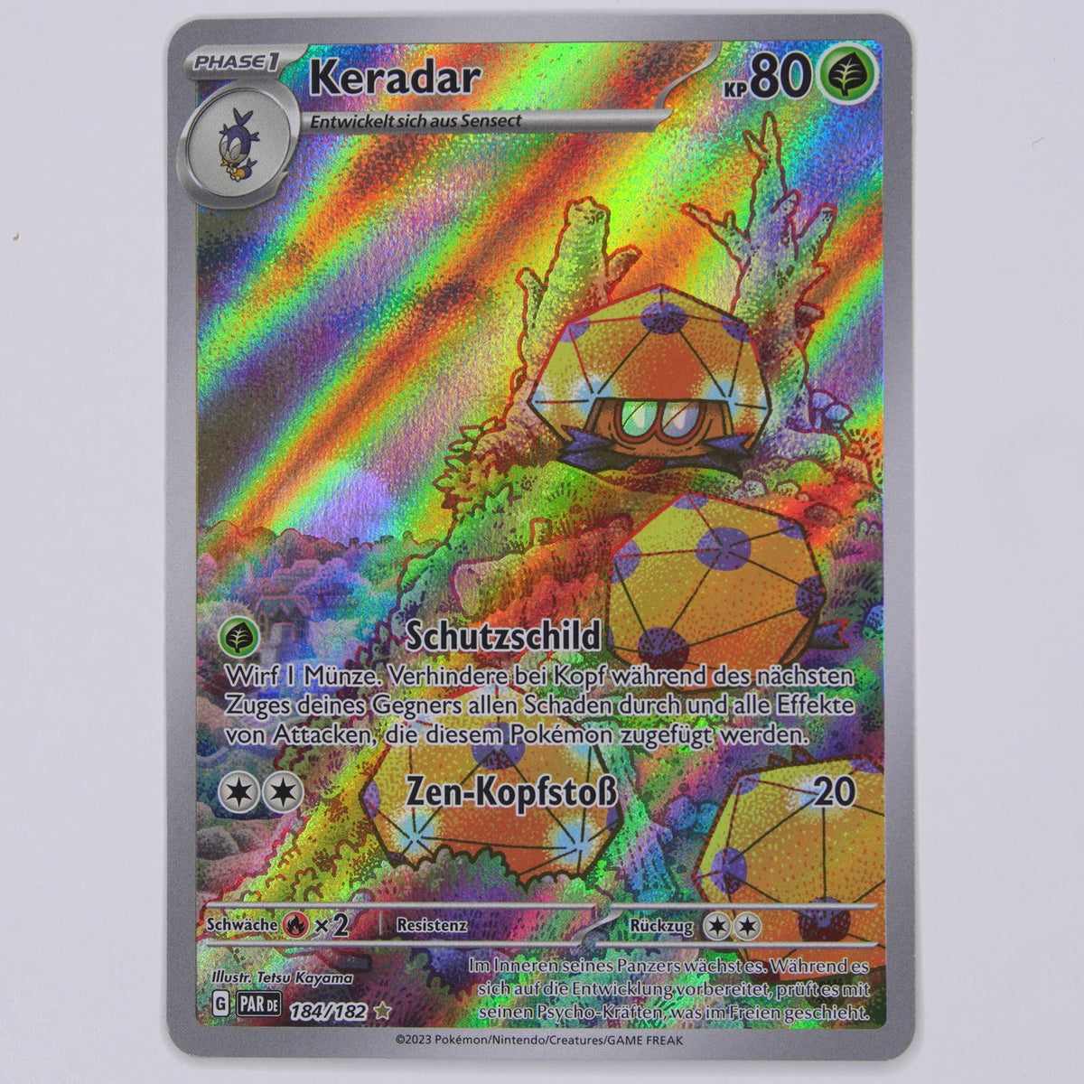 Keradar 184/182 Illustration Rare Pokémon Karte Deutsch – Vorderseite