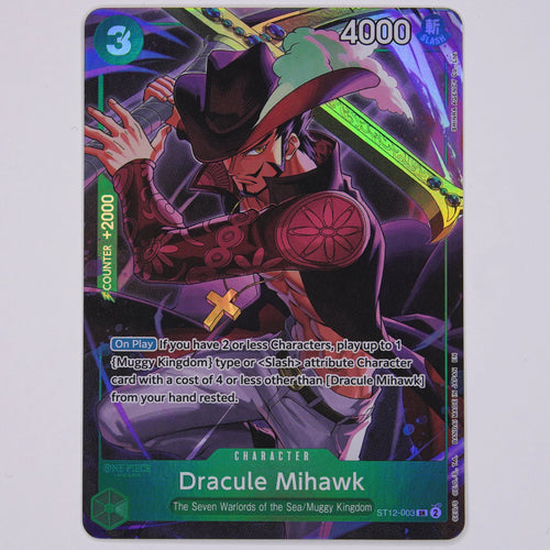 Dracule Mihawk ST12-003 ST12 SR One Piece Card Game Englisch Near Mint Vorderseite