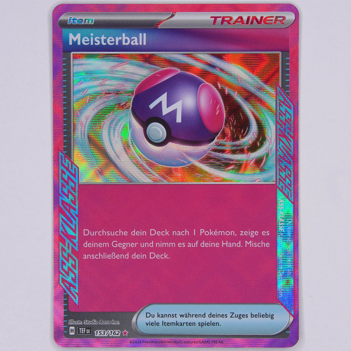 Meisterball 153/162 ACE SPEC Rare Vorderseite – Pokémon Einzelkarte Deutsch