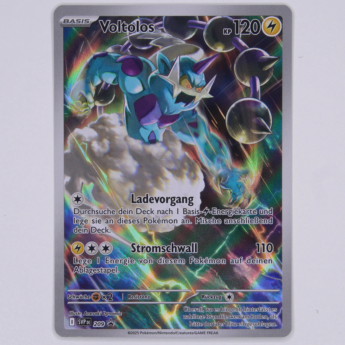 Voltolos 209 Promo Vorderseite – Pokémon Einzelkarte Deutsch