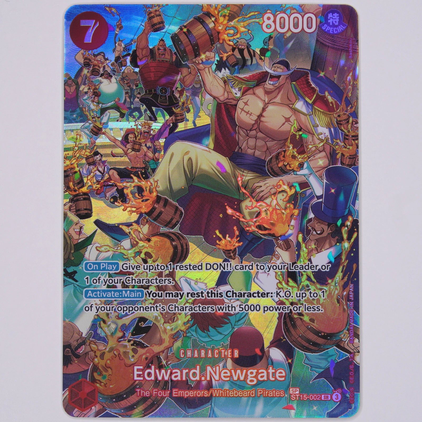 Edward.Newgate ST15-002 ST15 SR One Piece Card Game Englisch Near Mint Vorderseite