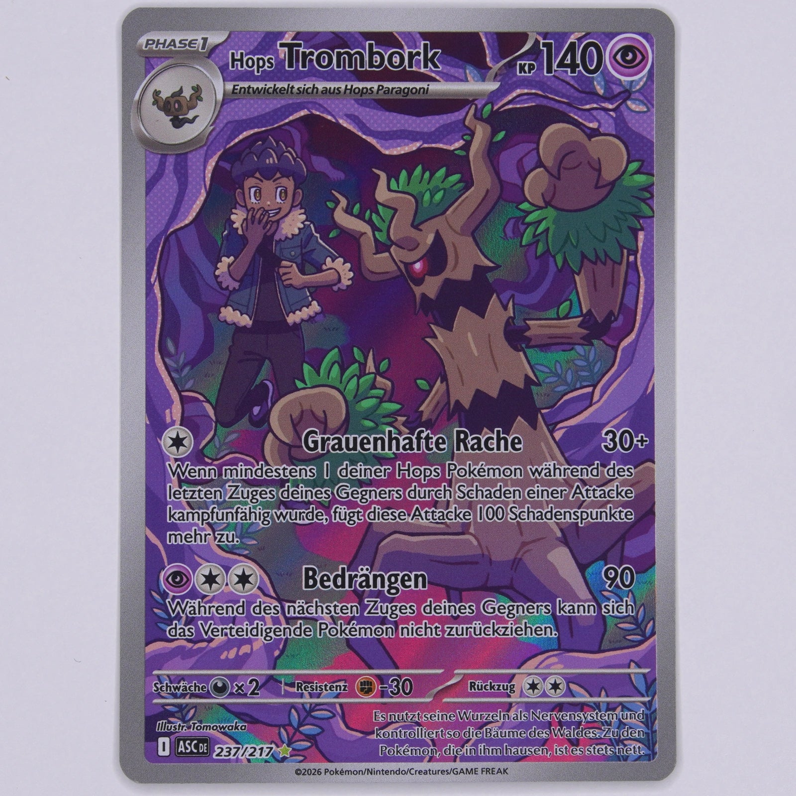 Hops Trombork 237/217 ASC Illustration Rare Pokémon TCG Deutsch Near Mint Vorderseite