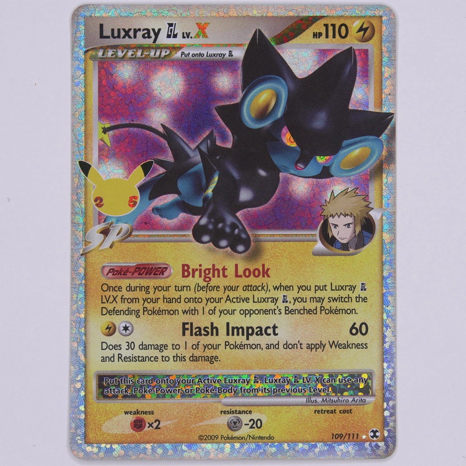 Luxray GL LV.X 109/111 Celebrations Classic Collection Pokémon TCG Englisch Near Mint Vorderseite