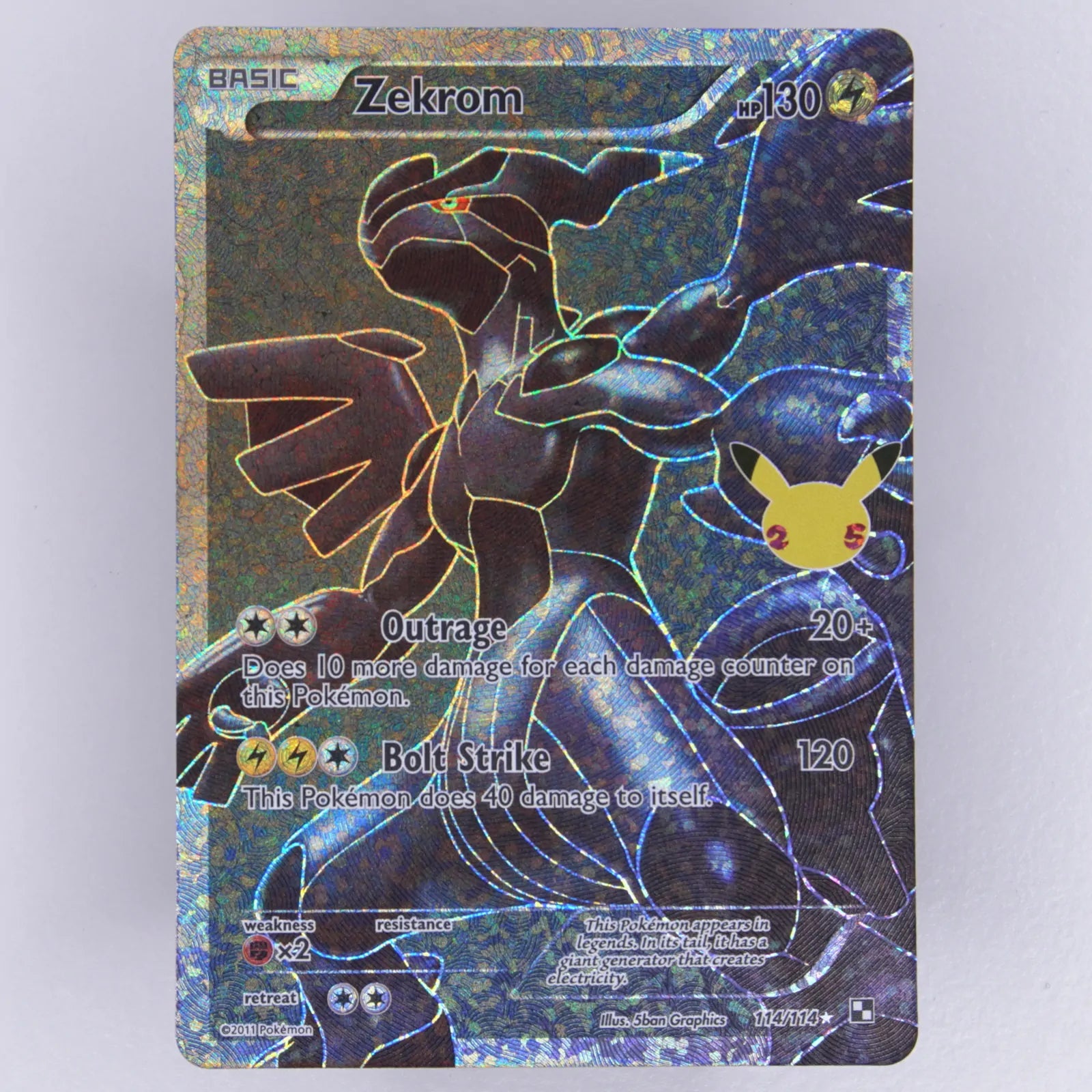 Zekrom CEL BLW 114 Celebrations Englisch Near Mint Vorderseite