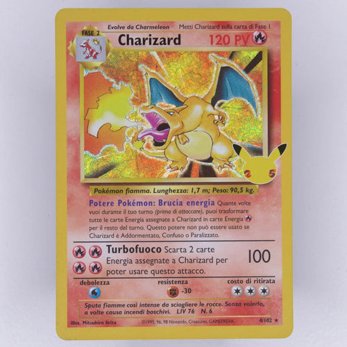 Charizard 4/102 Celebrations Celebrations Pokémon TCG Italienisch Near Mint Vorderseite
