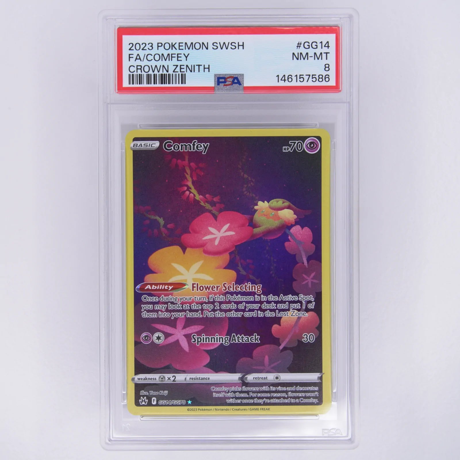 Comfey GG14/GG70 Galarian Gallery | PSA 8 NM-MT | EN