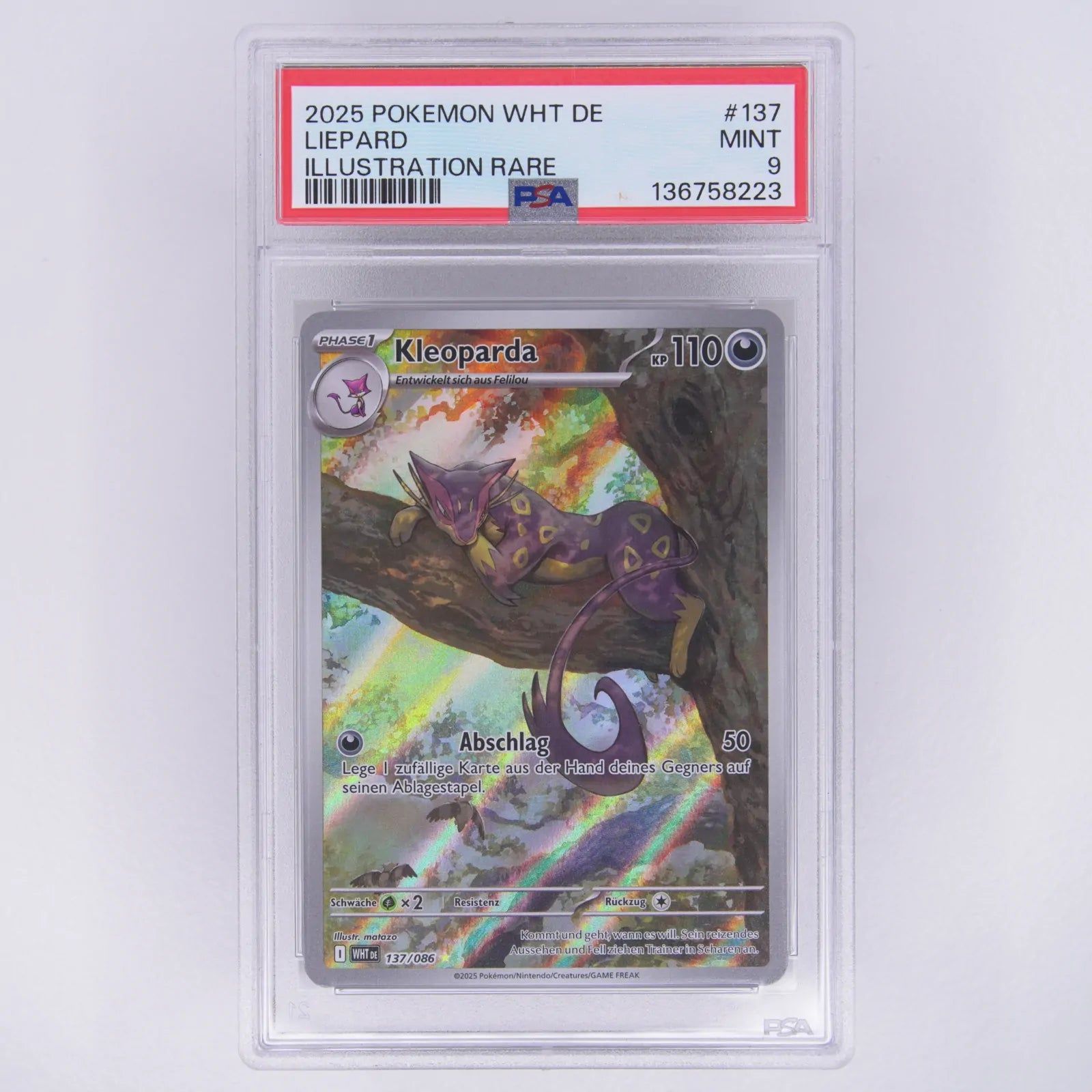 Kleoparda WHT 137/086 IR | PSA 9 Mint | DE