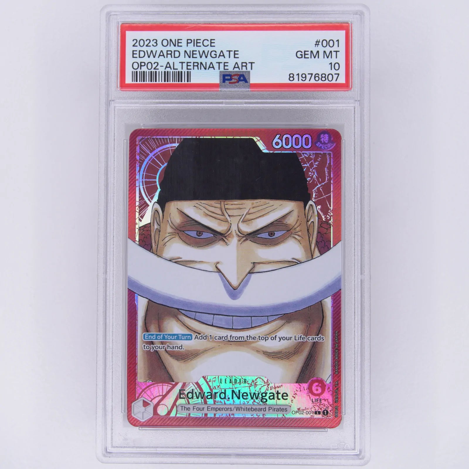 Edward Newgate OP02-001 L | PSA 10 | EN