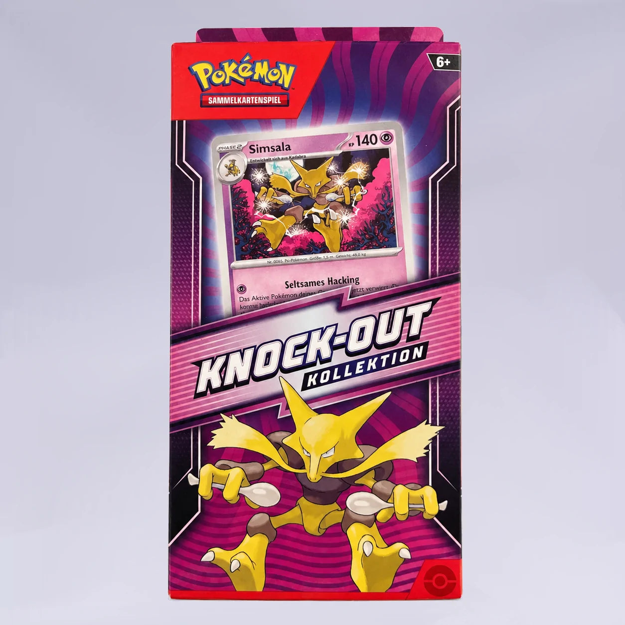 Pokémon Knock-Out Kollektion Simsala Pokémon TCG Deutsch Neu originalverpackt Vorderseite