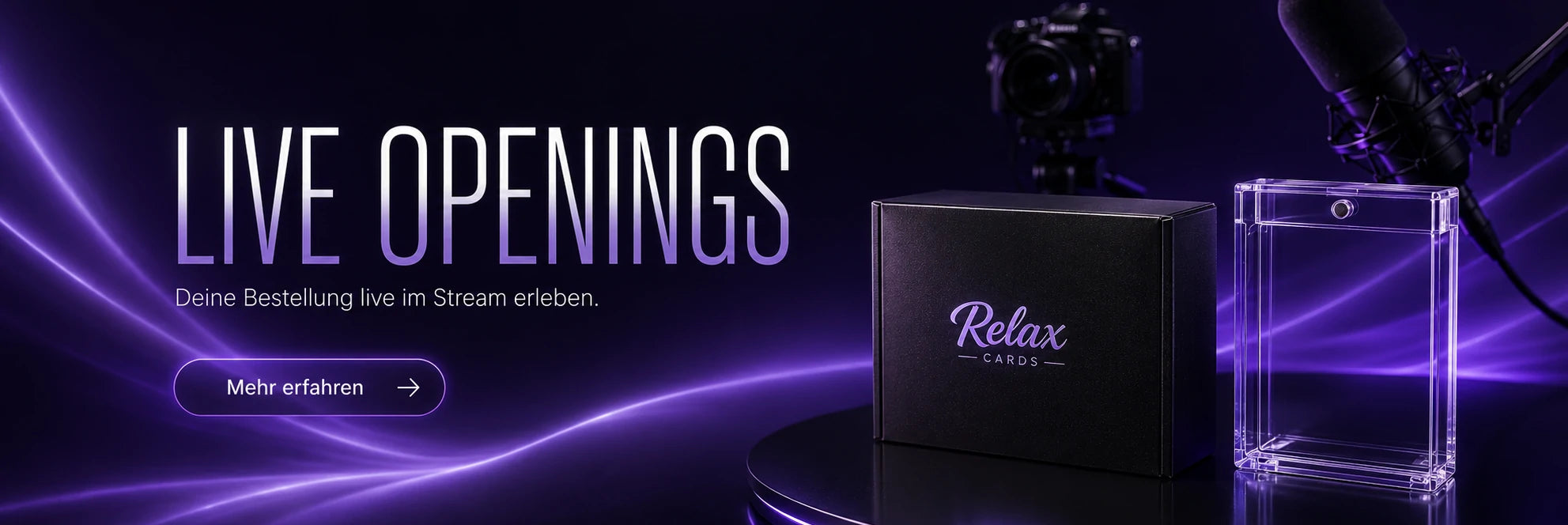 Relax Cards TCG Live Openings für Pokémon und One Piece TCG