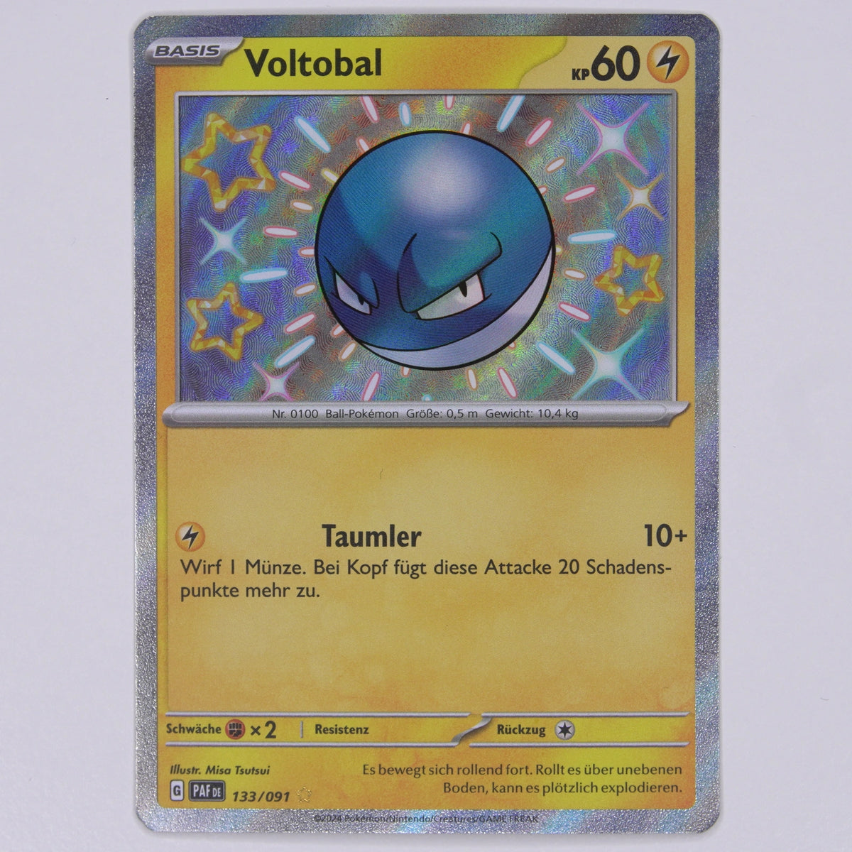 Vorderseite von Voltobal 133/091 in Near Mint