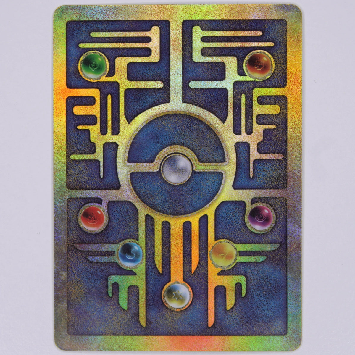Ancient Mew Pokémon-Film-Promokarte – originale holografische Rückseite mit Symbolen