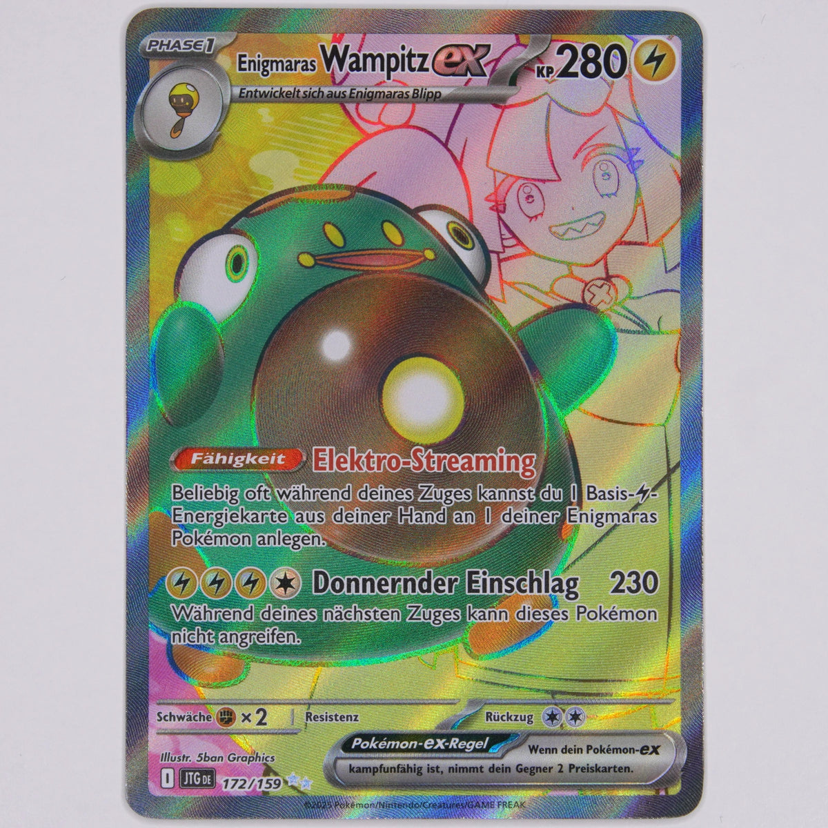 Vorderseite von Enigmaras Wampitz ex 172/159 Ultra Rare in Near Mint (Deutsch)