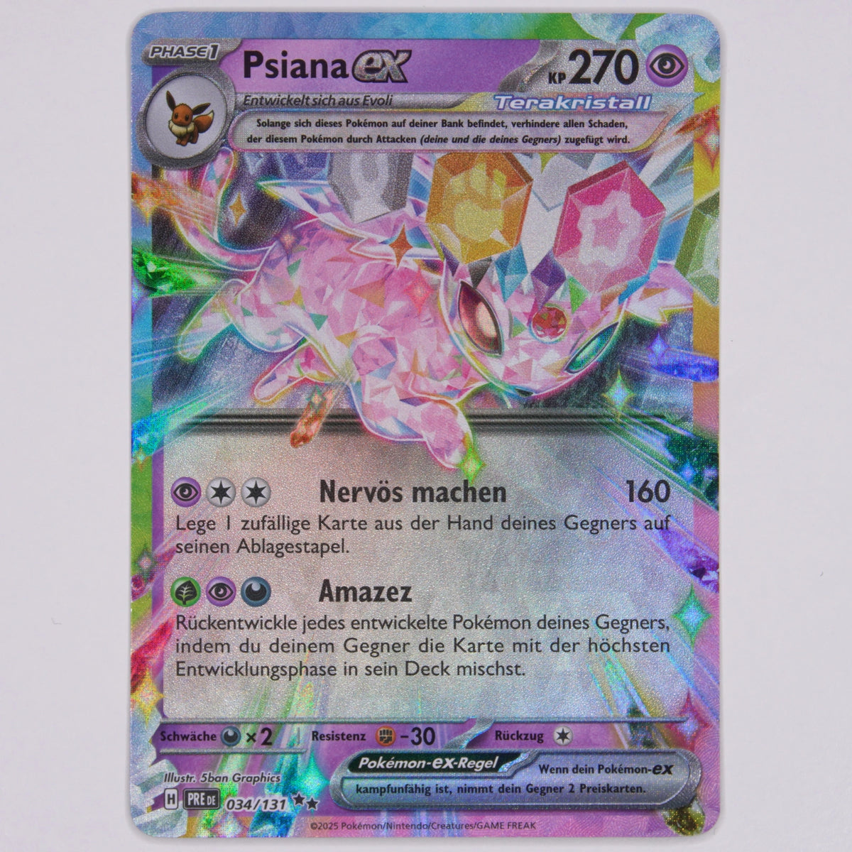 Vorderseite von Psiana ex 034/131 Double Rare in Near Mint (Deutsch)