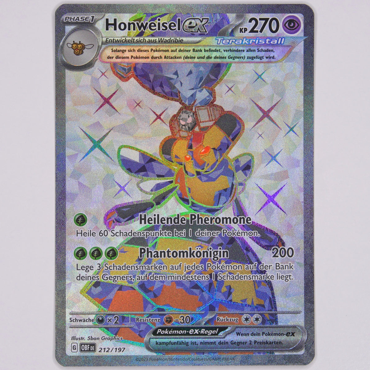 Vorderseite von Honweisel ex 212/197 Ultra Rare in Near Mint (Deutsch)