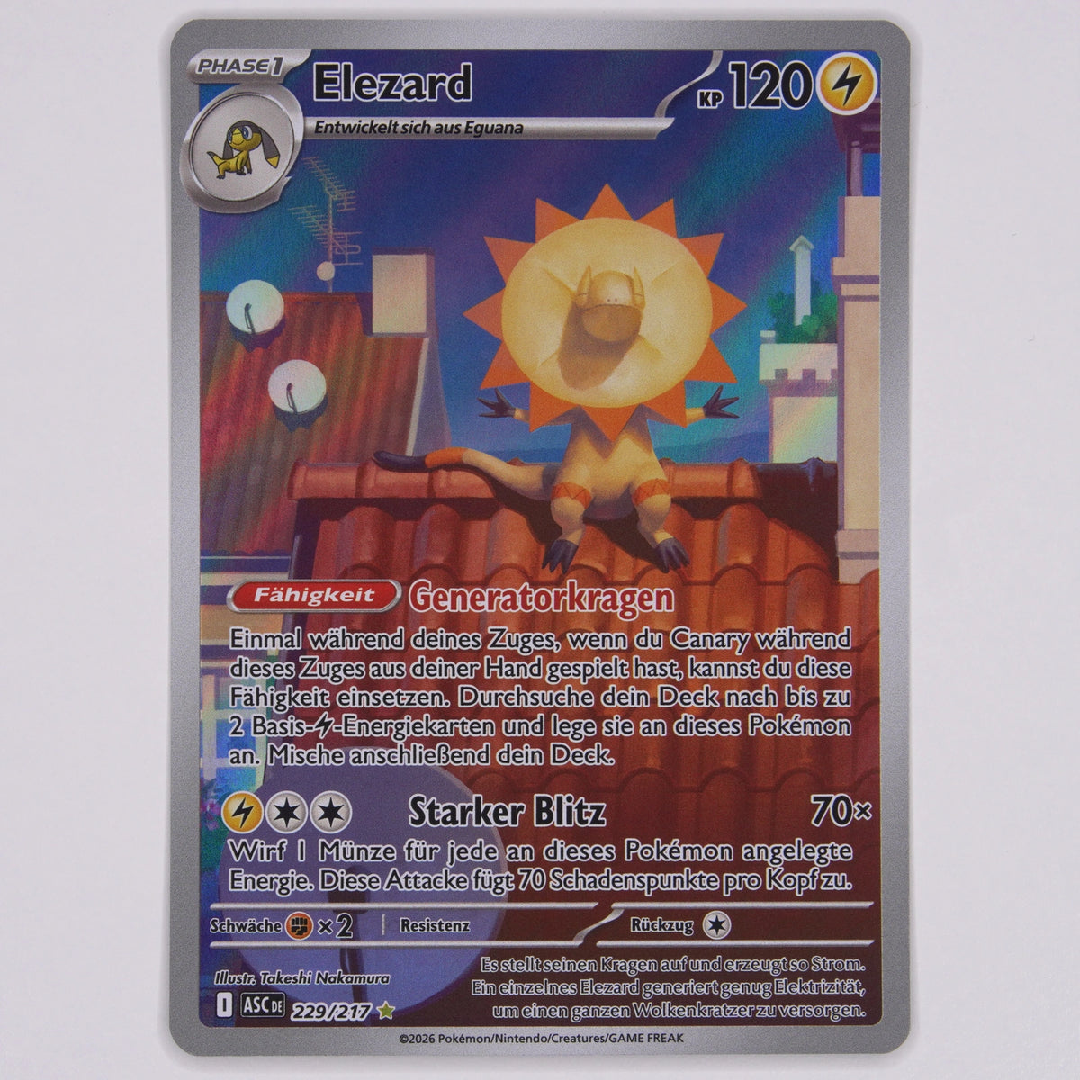 Vorderseite von Elezard 229/217 (Illustration Rare) in Near Mint (Deutsch)