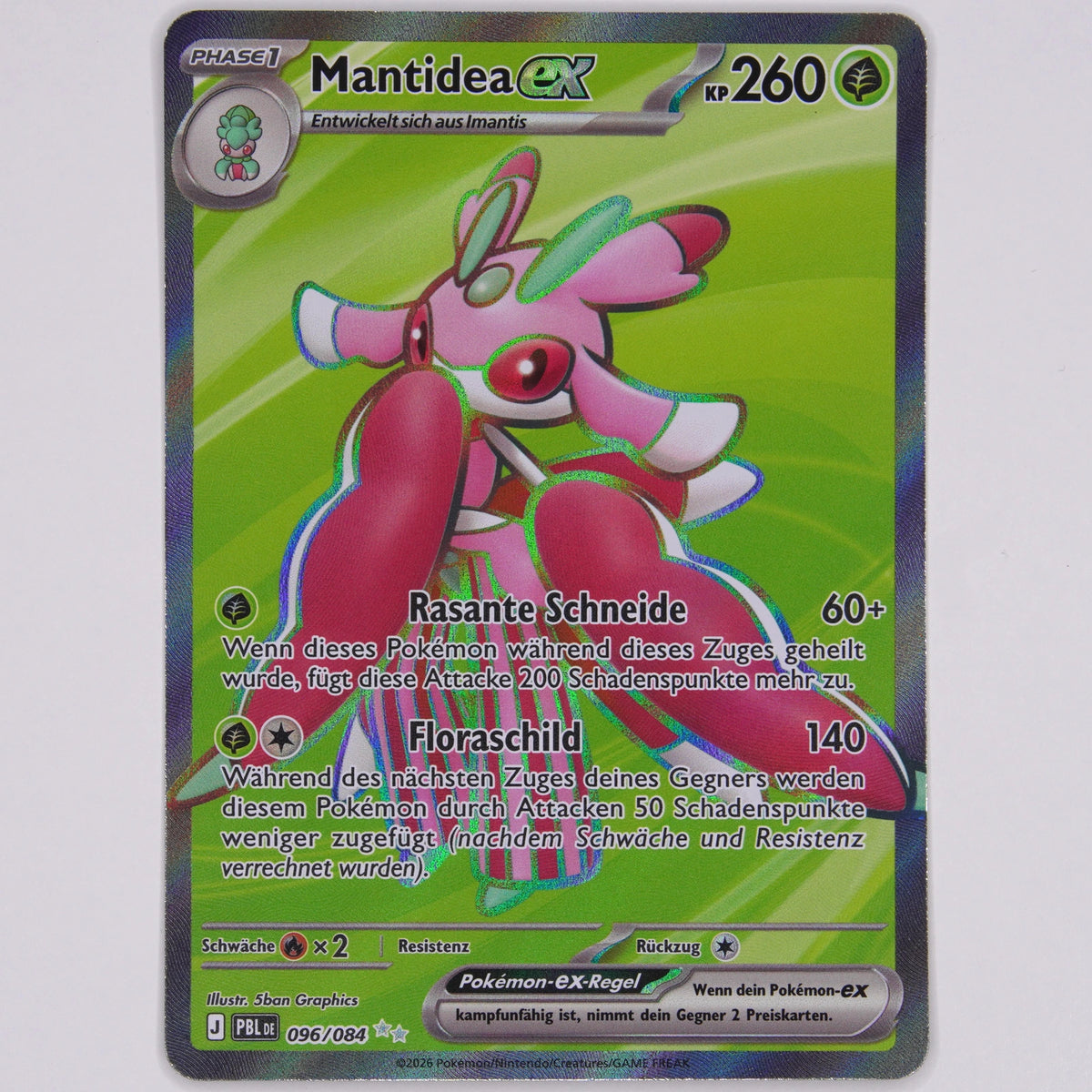 Vorderseite von Mantidea ex 096/084 (Ultra Rare) in Near Mint (Deutsch)