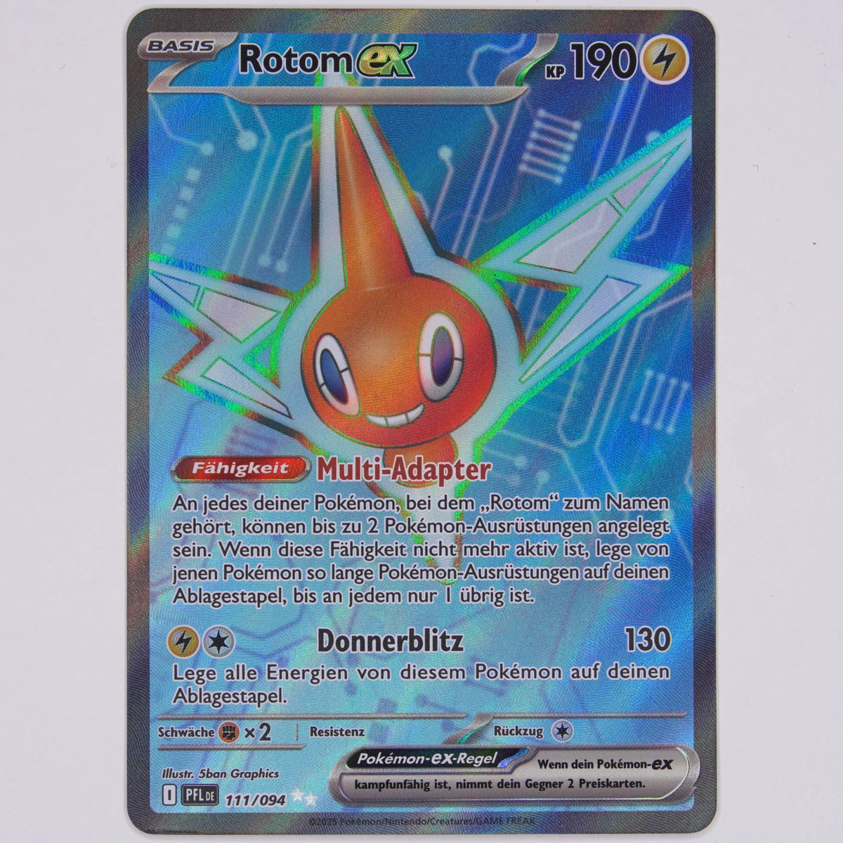 Vorderseite von Rotom ex 111/094 (Ultra Rare) in Near Mint (Deutsch)