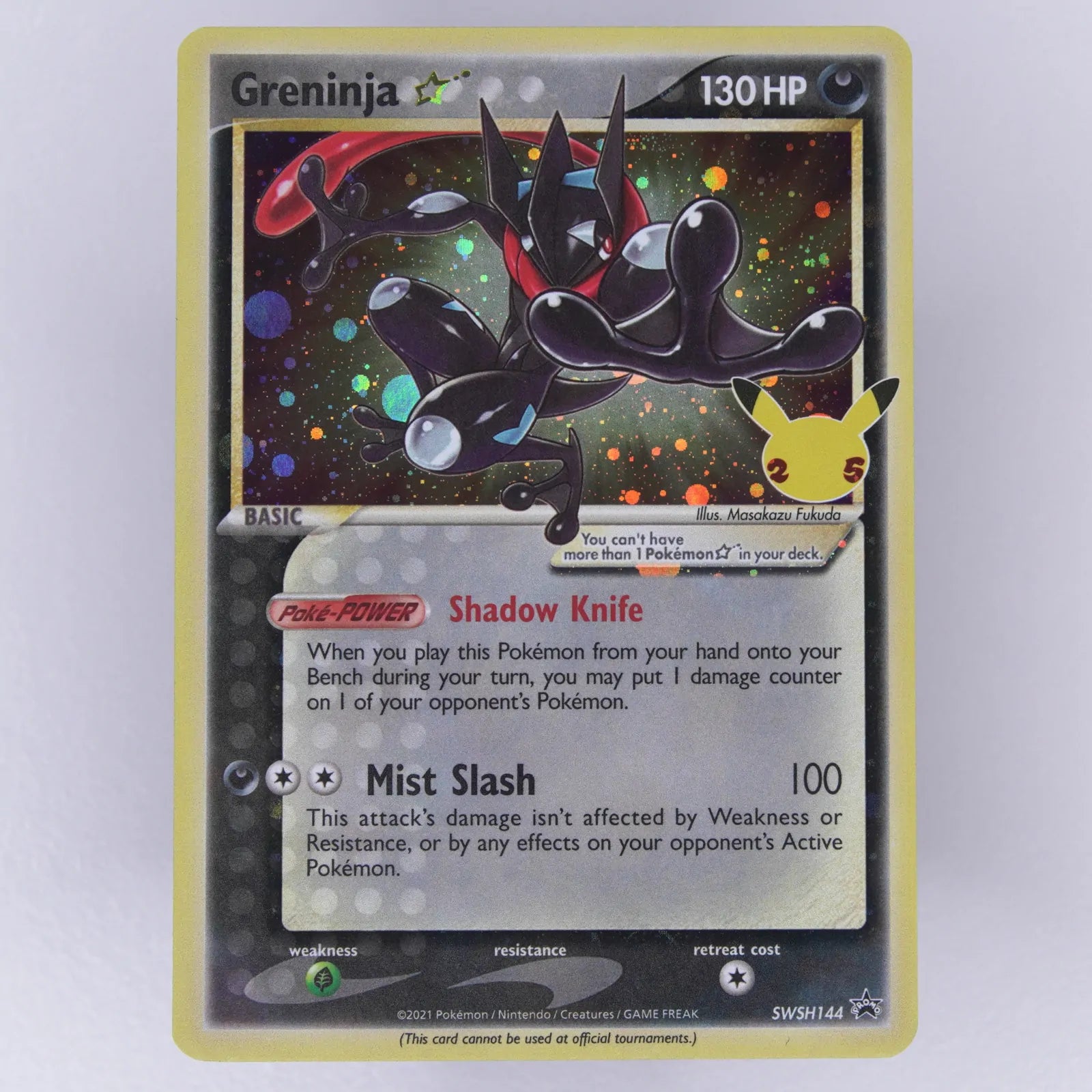 Greninja Star SWSH144 SWSH Black Star Promos Promo Gold Star Pokémon TCG Englisch Near Mint Vorderseite