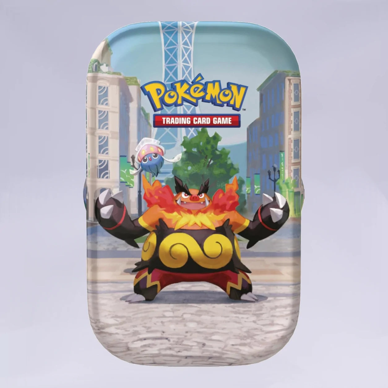 Pokemon Mini-Tin-Box Illumina City Zufälliges Motiv Pokémon TCG Deutsch Neu originalversiegelt Vorderseite
